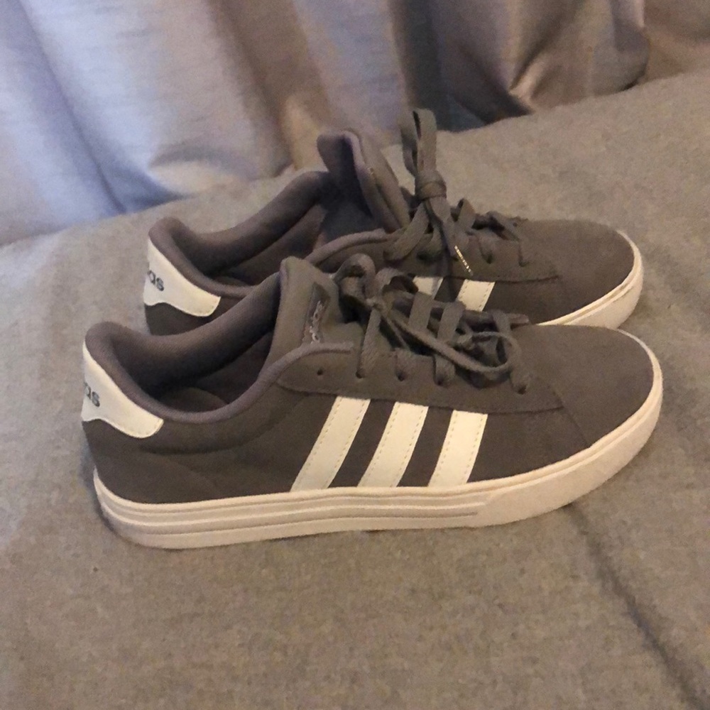 Gray adidas superstar